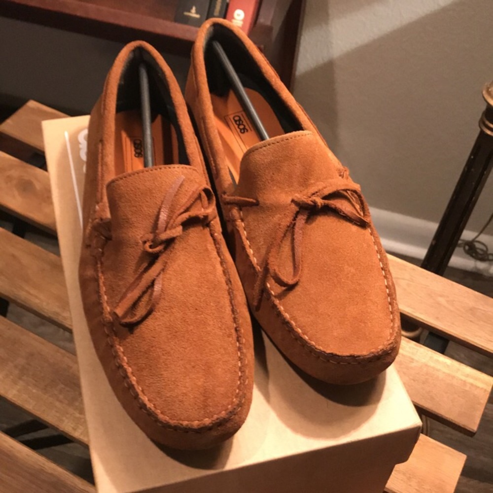 ASOS Suede Tan Driving Shoes